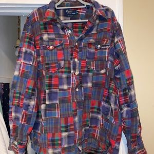 Vintage Polo Ralph Lauren Woodsman Patch Flannel